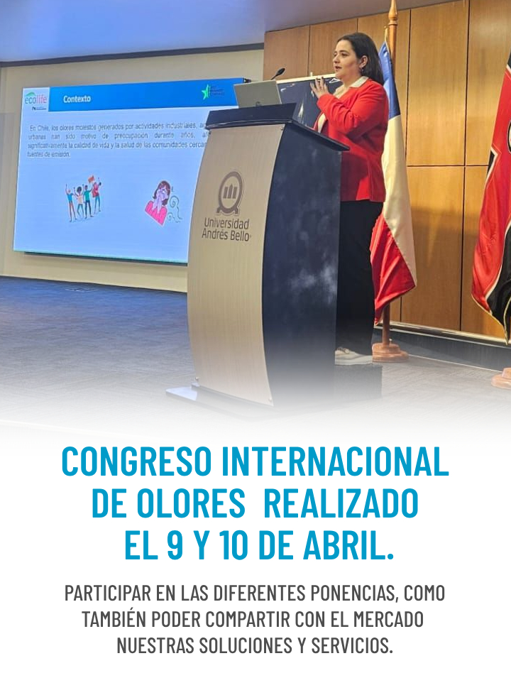 Read more about the article  Ecolife S.A. participar en el Congreso Internacional de Olores, realizado el 9 y 10 de abril.